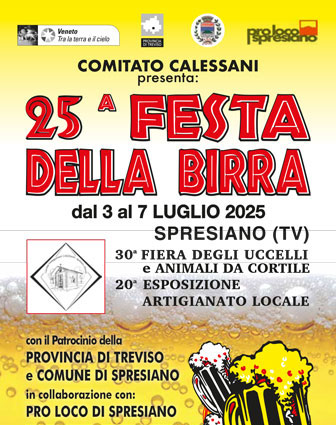 2025 SPRESIANO 25ª FESTA DELLA BIRRA